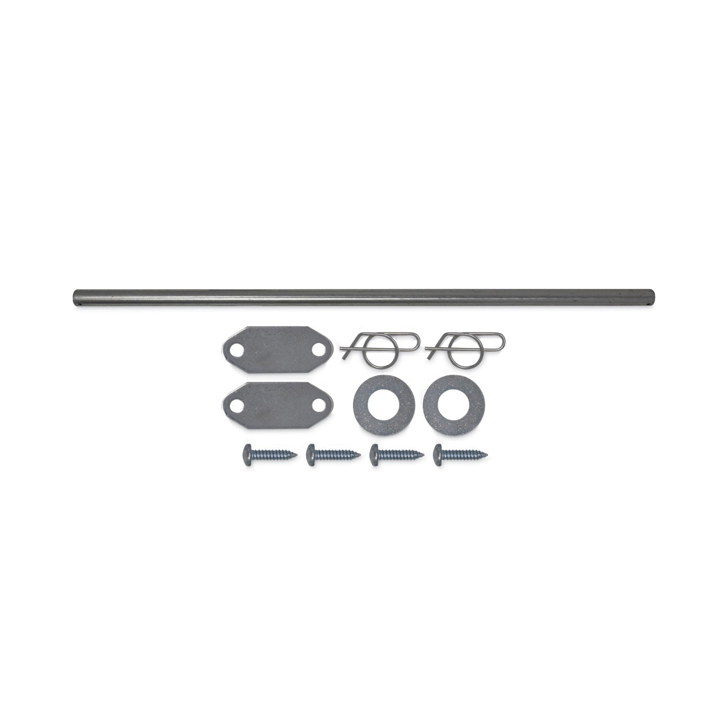 Mega BRUTE Waste Collector Replacement Axle Kit, Silver