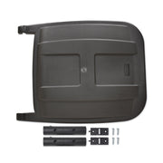 50 Gallon Rollout Container Replacement Lid, 24 x 28.5 x 2.5, Black