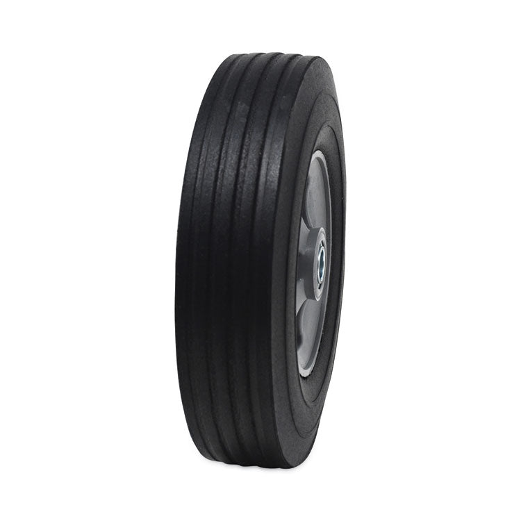 Tilt Truck Wheels, 340 lb Weight Capacity (170 lb Per Wheel), 10" Wheel, Black, 2/Set
