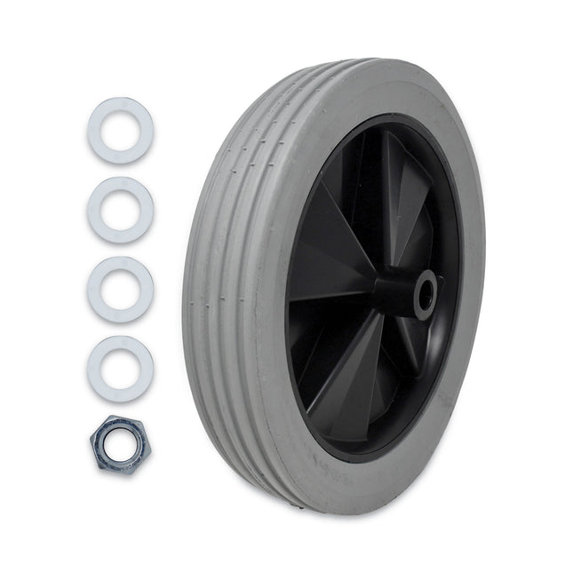 Tilt Truck Wheels, 300 lb Weight Capacity, 12" Wheel, Gray