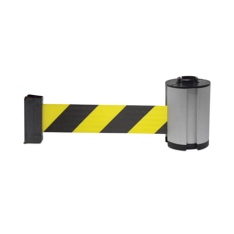 Cone Barricade System Replacement Belt Cassette, 7 ft, Yellow/Black/Silver