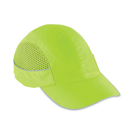 Skullerz 8960 Bump Cap with LED Lighting, Long Brim, Lime Green