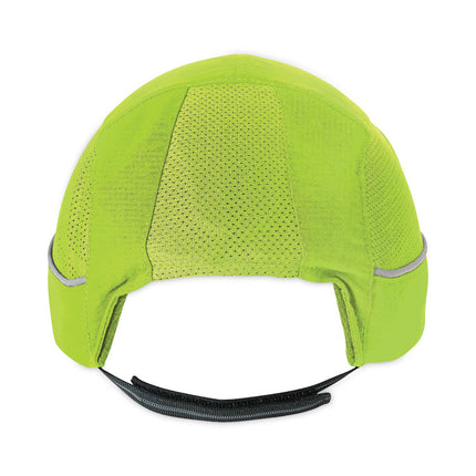 Skullerz 8960 Bump Cap with LED Lighting, Short Brim, Lime Green