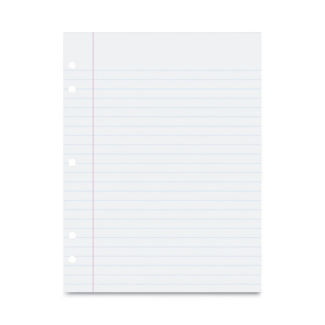 Composition Paper, 5-Hole, 8 X 10.5, Wide/legal Rule, 500/pack