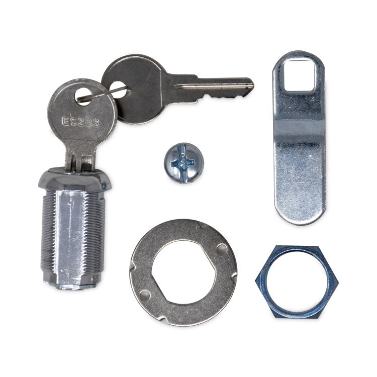 Replacement Lock And Keys For Housekeeping Carts, Silver