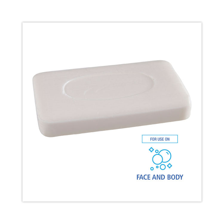 Face and Body Amenity Soap, Unwrapped, Floral Scent, # 3 Bar, 144/Carton