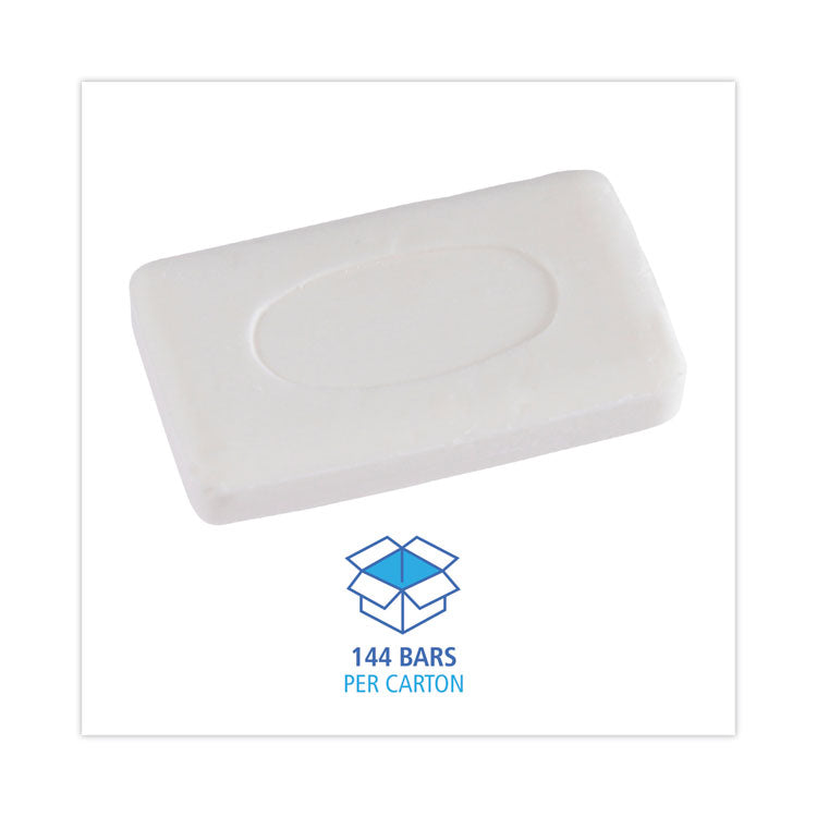 Face and Body Amenity Soap, Unwrapped, Floral Scent, # 3 Bar, 144/Carton