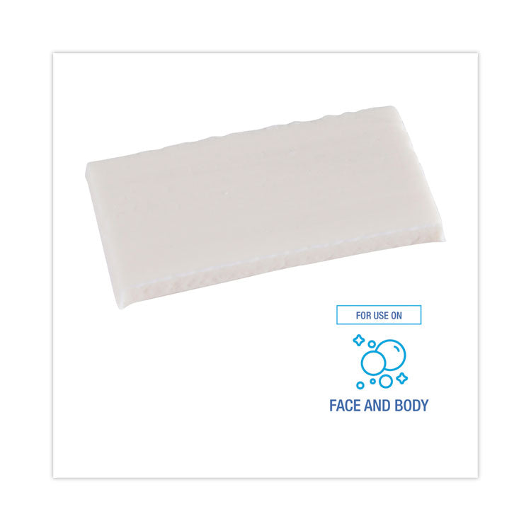 Face and Body Amenity Soap, Flow Wrapped, Floral Scent, # 1 1/2 Bar, 500/Carton