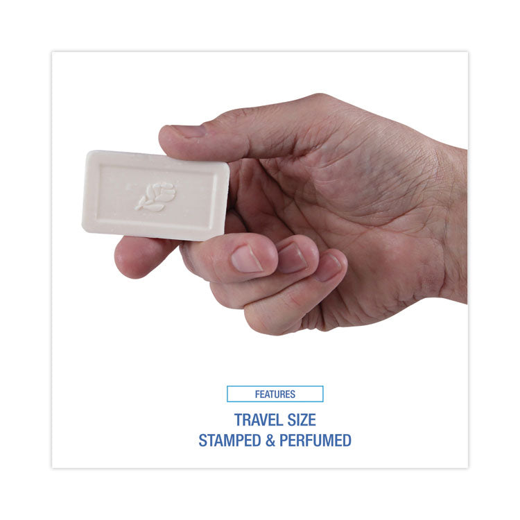 Face and Body Amenity Soap, Flow Wrapped, Floral Scent, # 3/4 Bar, 1,000/Carton