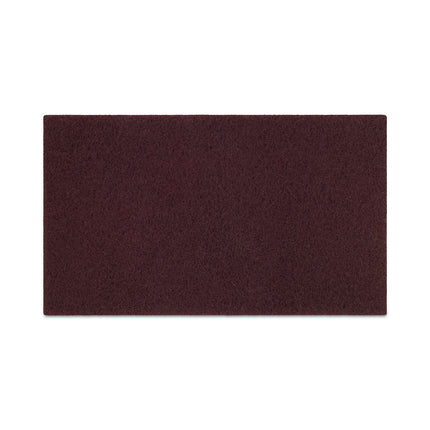 Deep Scrub Pads, 20 x 14, Maroon, 10/Carton