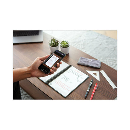 Fusion Smart Notebook, Seven Assorted Page Formats (Set 1), Teal Cover, (21) 8.8 x 6 Sheets