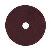 Deep Scrub Pads, 16" Diameter, Maroon, 10/Carton