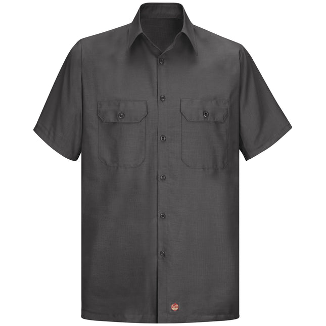 Red Kap® Men's Short Sleeve Solid Rip Stop Shirt / SY60CH