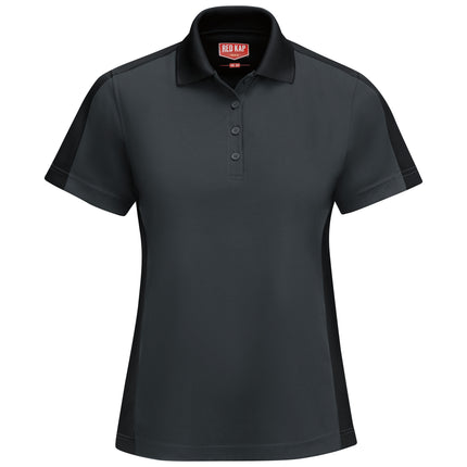 Red Kap® Women's Short Sleeve Performance Knit® Two-Tone Polo / SK53CB