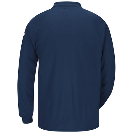 Bulwark® Men's Classic Lightweight FR Long Sleeve Polo / SMP2NV