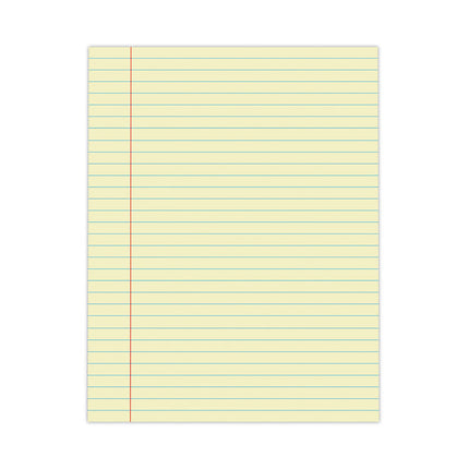 Glue Top Pads, Wide/legal Rule, 50 Canary-Yellow 8.5 X 11 Sheets, Dozen