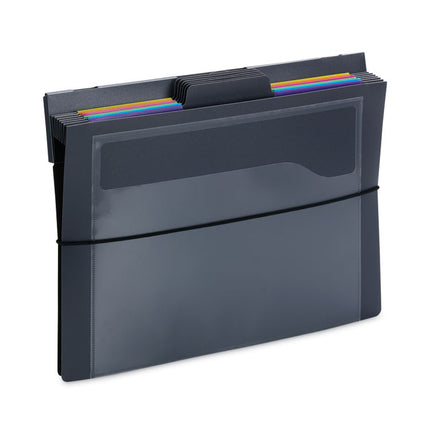 Cascading Wall Organizer, 6 Sections, Letter Size, 14.25 x 24.25, Gray, Neon Green, Neon Orange, Neon Pink, Purple, Yellow