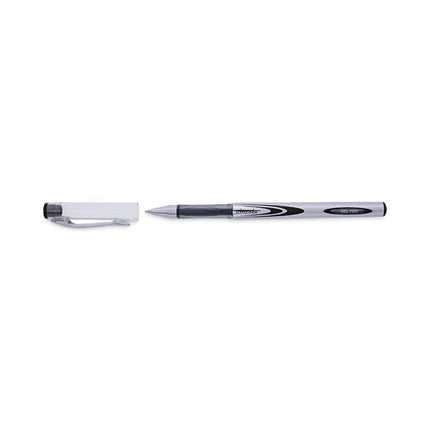Gel Pen, Stick, Medium 0.7 Mm, Black Ink, Silver/black Barrel, Dozen