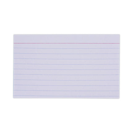 Ruled Index Cards, 3 X 5, White, 100/pack