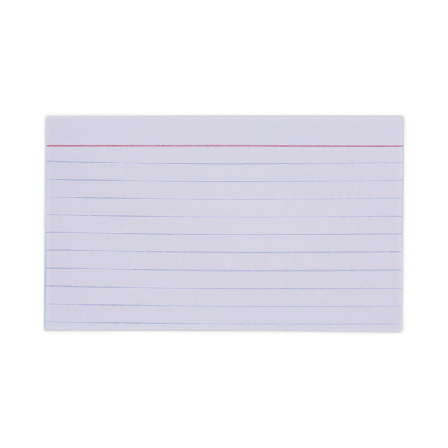 Ruled Index Cards, 3 X 5, White, 100/pack
