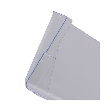 Wall Files, 3 Sections, Letter Size, 13" x 4" x 14", Clear, 3/Set