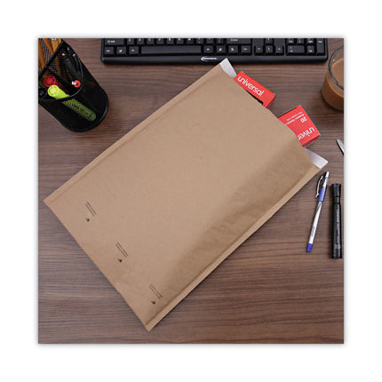Natural Self-Seal Cushioned Mailer, #5, Barrier Bubble Air Cell Cushion, Self-Adhesive Closure, 10.5 x 16, Kraft, 80/Carton