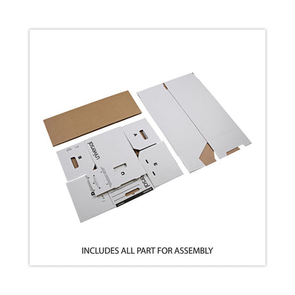 Economy Storage Drawer Files, Letter Files, White, 6/carton