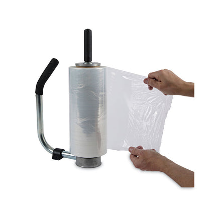 Handwrap Stretch Film, 12" x 1,500 ft Roll, 20 mic (80-Gauge), Clear, 4/Carton