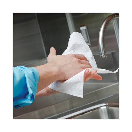 Hard Roll Paper Towels with Premium Absorbency Pockets, 1-Ply, 8" x 425 ft, 1.5" Core, White, 12 Rolls/Carton