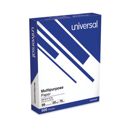 Deluxe Multipurpose Paper, 98 Bright, 20lb Bond Weight, 8.5 x 11, Bright White, 500/Ream, 10 Reams/Carton, 40 Cartons/Pallet