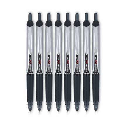 Precise V5RT Rollerball Pen, Retractable, Extra-Fine 0.5 mm, Black Ink, Black Barrel