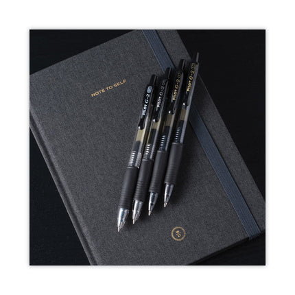 G2 Premium Gel Pen Convenience Pack, Retractable, Extra-Fine 0.38 mm, Black Ink, Smoke/Black Barrel, Dozen