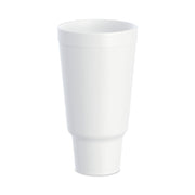 J Cup Insulated Foam Pedestal Cups, 44 oz, White, 300/Carton