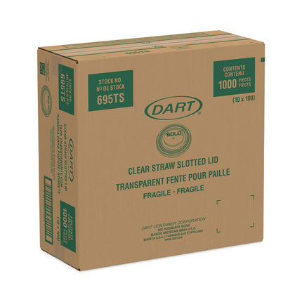 Plastic Cold Cup Lids, Fits 12 oz to 14 oz Cold Cups, Plastic, Clear, 1,000/Carton