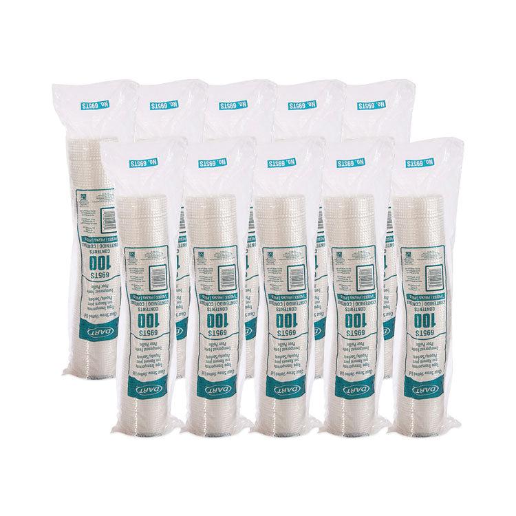 Plastic Cold Cup Lids, Fits 12 oz to 14 oz Cold Cups, Plastic, Clear, 1,000/Carton