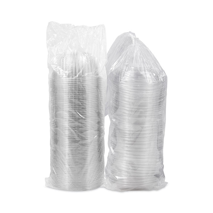 PresentaBowls Bowl/Lid Combo-Paks, 48 oz, Clear, Plastic, 126/Carton