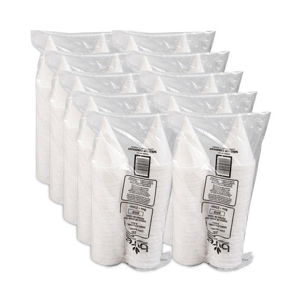 Cone Water Cups, 8 oz, Paper, White, 250/Bag, 10 Bags/Carton