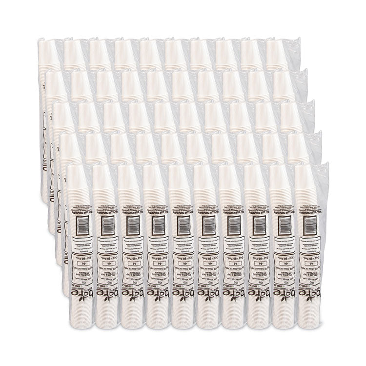 Paper Water Cups, 3 oz, White, 100/Pack