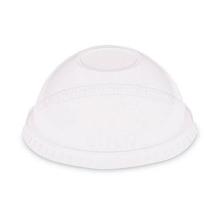 Dome-Top Cold Cup Lids, Fits 2.5 oz to 9 oz Cold Cups, Plastic, Clear, 2,500/Carton