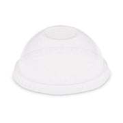 Dome-Top Cold Cup Lids, Fits 2.5 oz to 9 oz Cold Cups, Plastic, Clear, 2,500/Carton