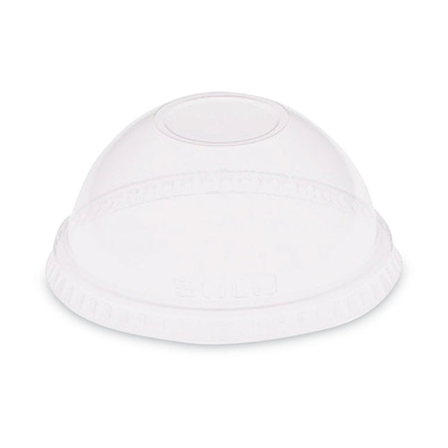 Dome-Top Cold Cup Lids, Fits 2.5 oz to 9 oz Cold Cups, Plastic, Clear, 2,500/Carton
