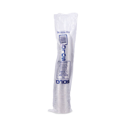 Dome-Top Cold Cup Lids, Fits 2.5 oz to 9 oz Cold Cups, Plastic, Clear, 2,500/Carton
