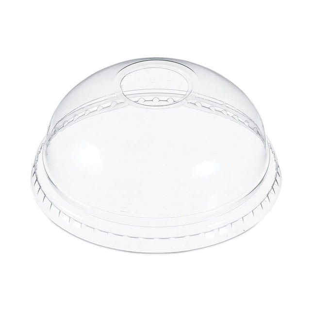Dome-Top Cold Cup Lids, Fits 12 oz to 24 oz Cold Cups, Plastic, Clear, 1,000/Carton