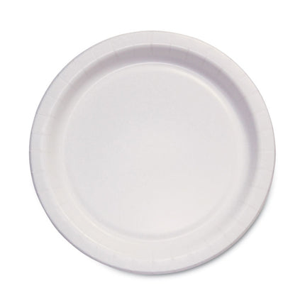Bare Eco-Forward Clay-Coated Paper Dinnerware, ProPlanet Seal, Plate, 6" dia, White, 1,000/Carton