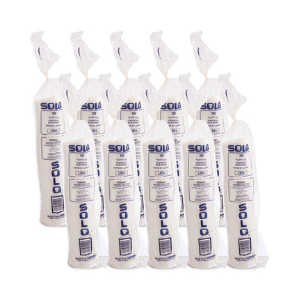 Lift Back and Lock Tab Lids for Paper Cups, Fits 10 oz Hot Cups, Plastic, White, 100/Sleeve, 10 Sleeves/Carton