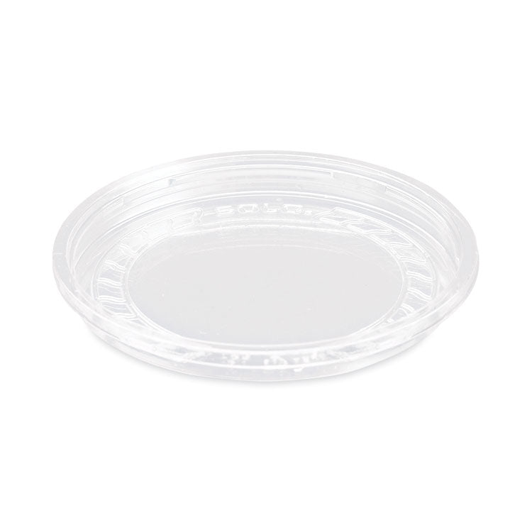 Bare Eco-Forward RPET Deli Container Lids, Recessed Lid, Fits 8 oz Containers, Clear, Plastic, 50/Pack, 10 Packs/Carton
