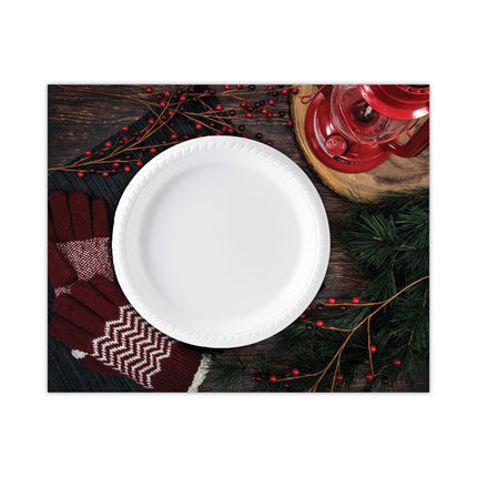 Bare Eco-Forward Clay-Coated Paper Dinnerware, ProPlanet Seal, Plate, 6" dia, White, 1,000/Carton