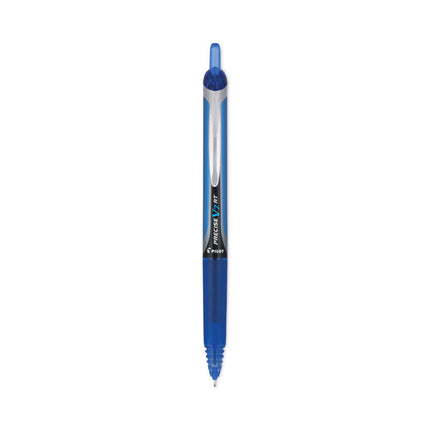 Precise V7RT Rollerball Pen, Retractable, Fine 0.7 mm, Blue Ink, Blue Barrel