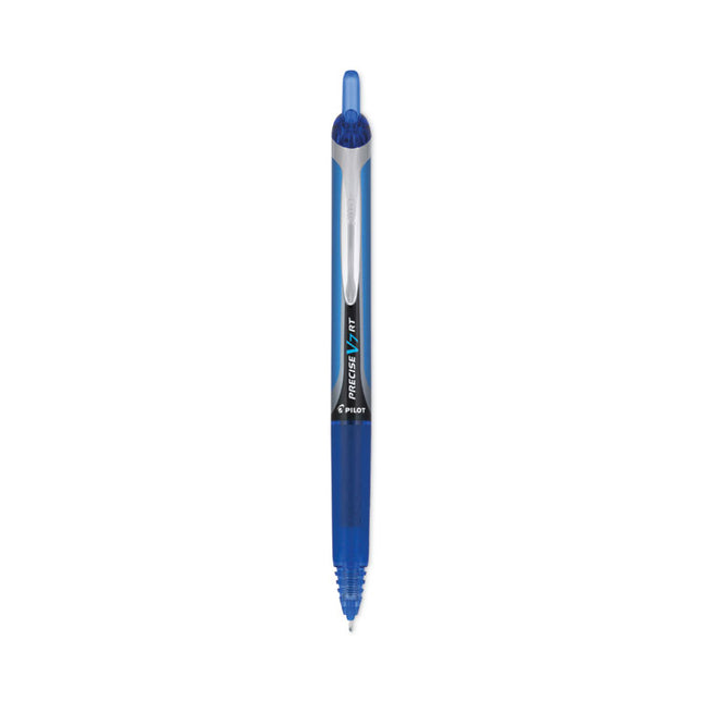 Precise V7RT Rollerball Pen, Retractable, Fine 0.7 mm, Blue Ink, Blue Barrel