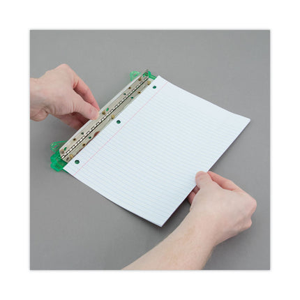 6-Sheet Trident Binder Punch, Three-Hole, 1/4" Holes, Assorted Colors